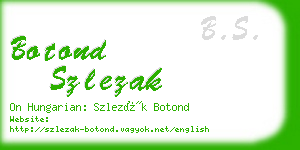 botond szlezak business card